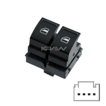 SOL İKİLİ CAM AÇMA KAPAMA ANAHTARI CADDY GOLF IBIZA LEAN PASSAT JETTA AMAROK POLO