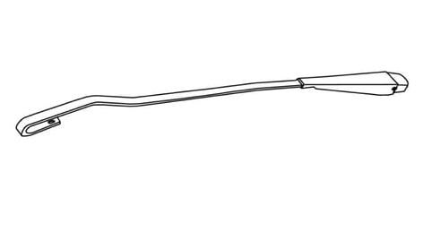 SİLECEK KOLU KANCALI 450MM IVECO YM, FIAT 35NC/50NC, TOFAŞ