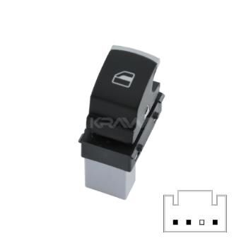 CAM AÇMA KAPAMA ANAHTARI YOLCU TARAFI TEKLİ CADDY, T6, GOLF, PASSAT, JETTA, TIGUAN