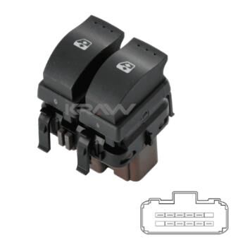 SOL ÖN CAM AÇMA KAPAMA ANAHTARI ÇİFTLİ MEGANE 2 DYNAMIC LAGUNA 2 10DİŞ