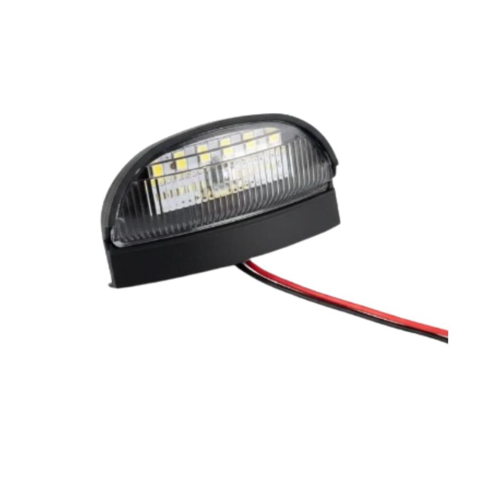 PLAKA LAMBASI UNIVERSAL 6 LEDLİ SİYAH 12V 24V